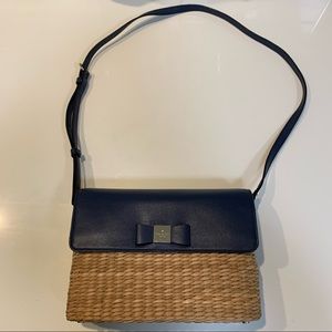 Kate Spade straw shoulder bag